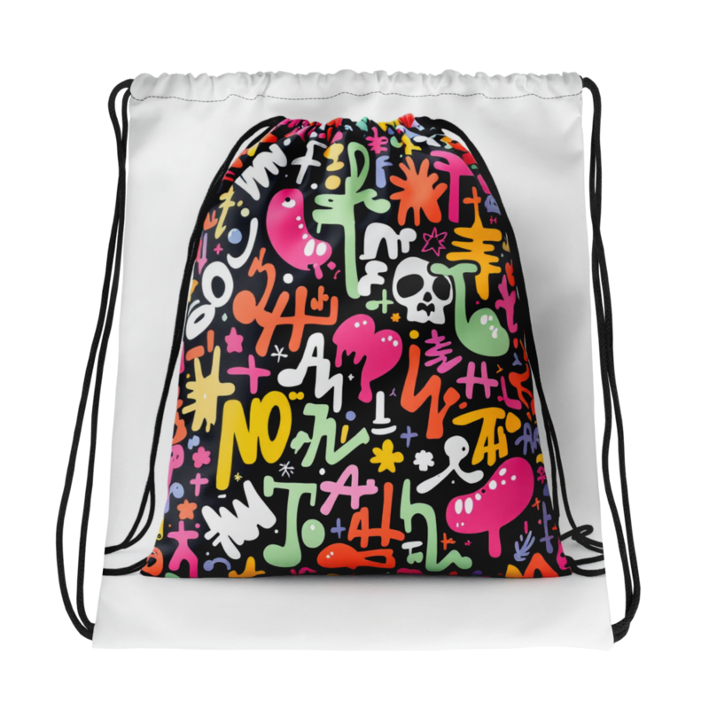 All-over print drawstring bag