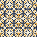 Living Room Area Rug mid-century geometric print