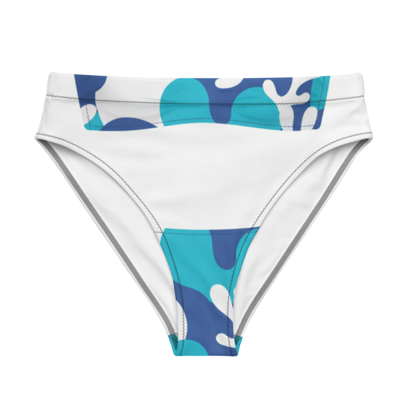 High-rise recycled bikini bottom