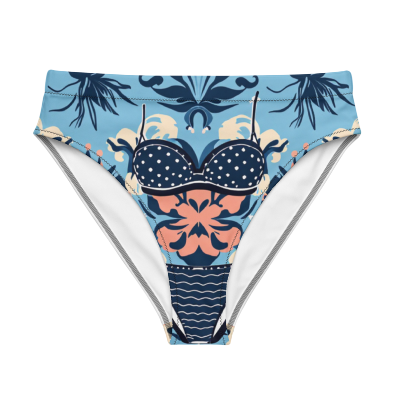 All-Over Print High-Waisted Bikini