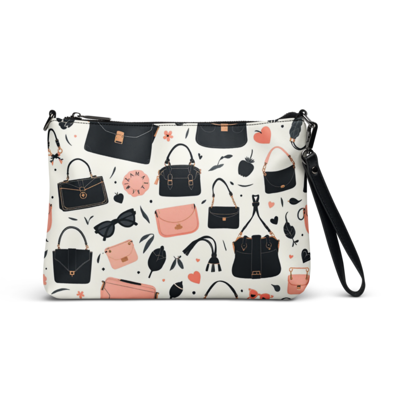 All-over print crossbody bag