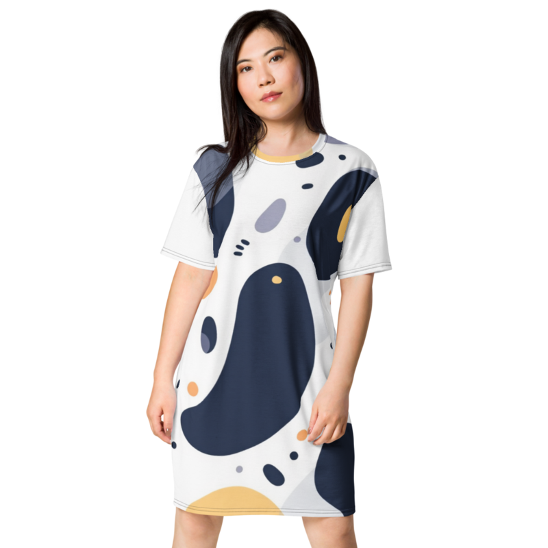 All-Over Print T-Shirt Dress