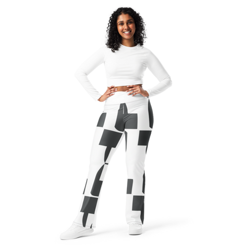 All-over print flare leggings