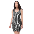 All-Over Print Bodycon Dress