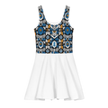 All-over print cotton skater dress